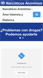 Mobile Screenshot of narcoticosanonimosvalencia.es